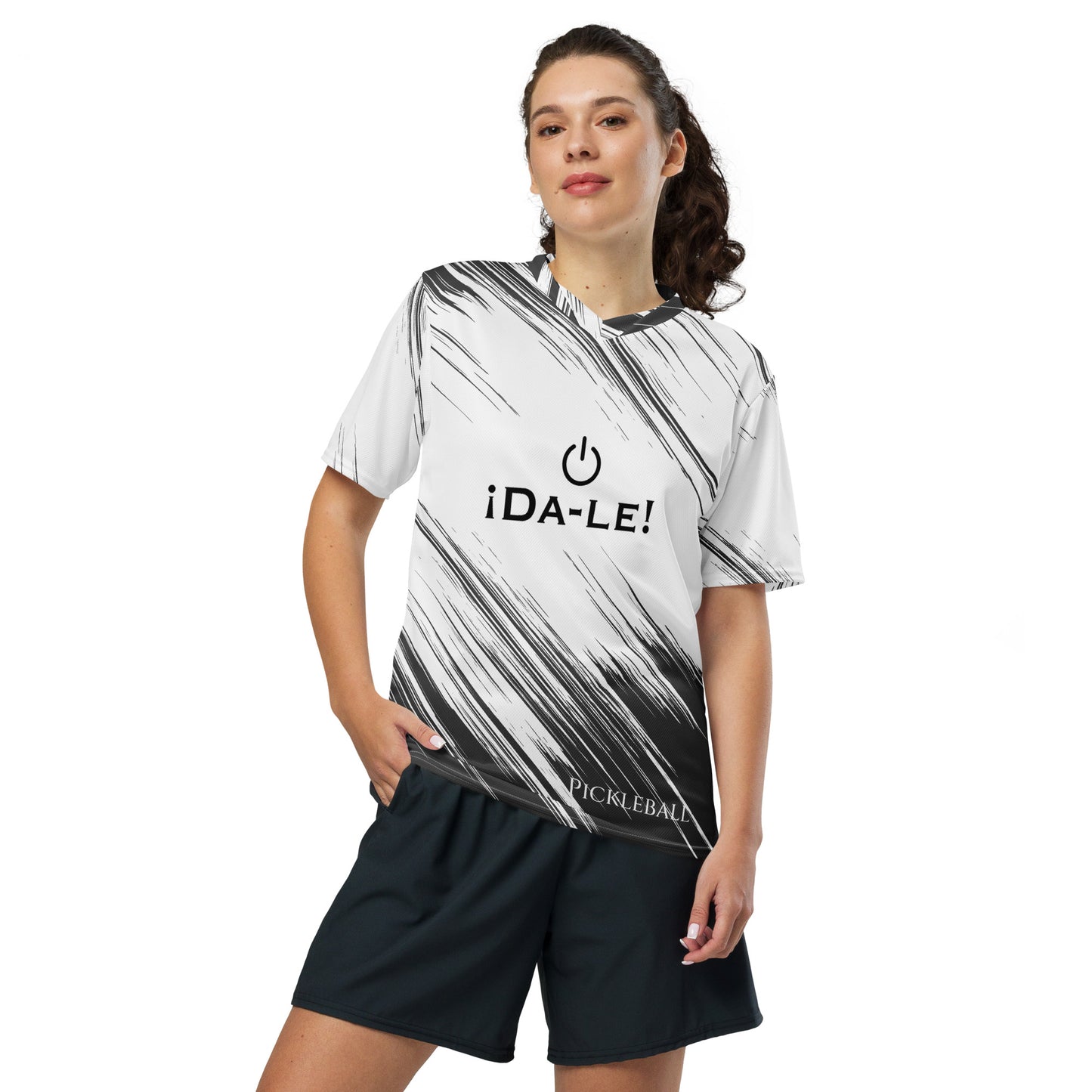 Recycled Black/White  Da-le Unisex Sports Jersey